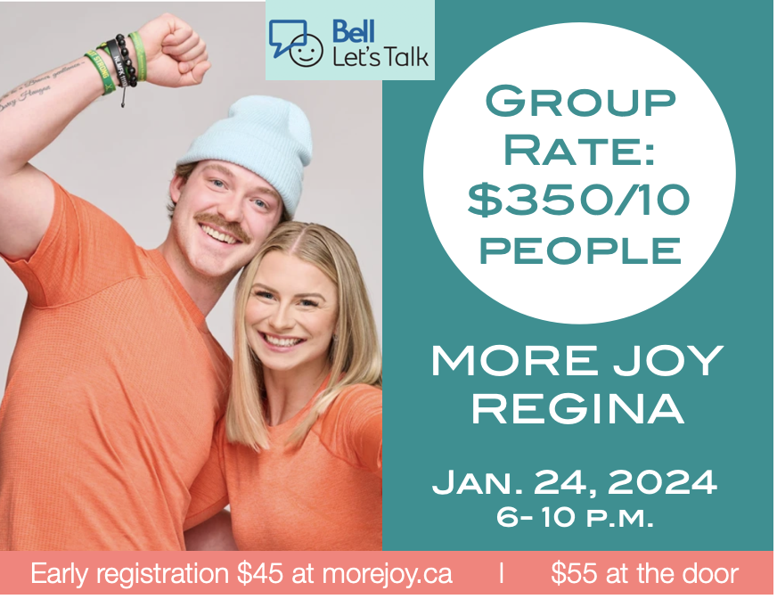 More Joy Regina Group Rate – $350/10 people